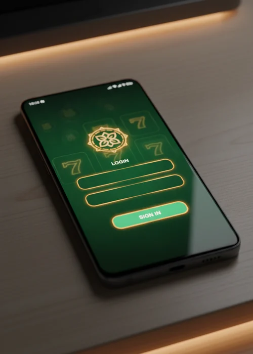 Rx2 Casino login screen showing secure access fields and a vibrant gaming dashboard preview